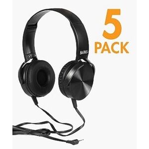 Classroom Headphones for Students (5 Pack) 